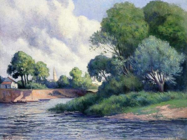Landscape Near Nantes by Maximilien Luce