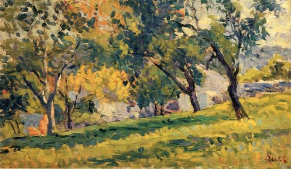 Landscape With Apple Trees by Maximilien Luce