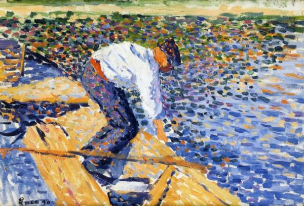 Le Pecheur De Vers De Vase by Maximilien Luce