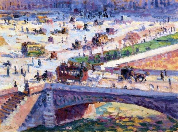 Le Petit Pont, Paris by Maximilien Luce