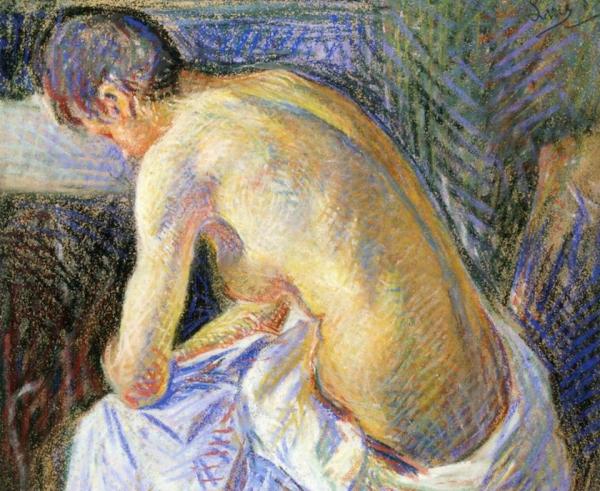Leaning Nude by Maximilien Luce