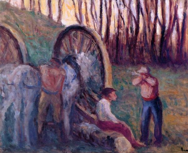 Les Boucherons by Maximilien Luce
