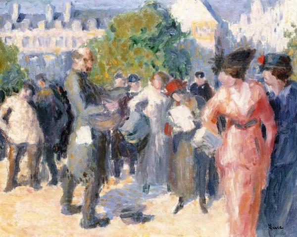 Les Tuileries, Animation by Maximilien Luce