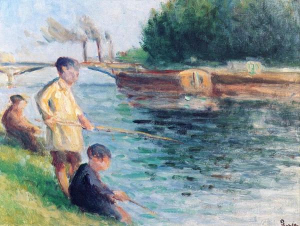 Little Fishermen by Maximilien Luce