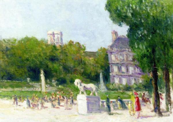Luxembourg Garden by Maximilien Luce