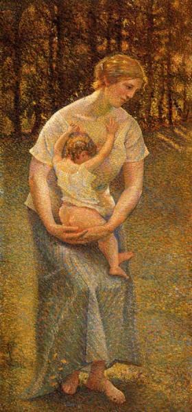 Motherhood by Maximilien Luce