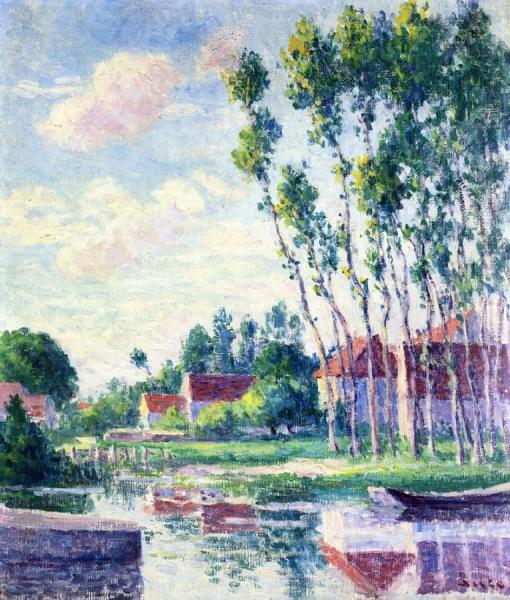 Moulineaux Landscape by Maximilien Luce