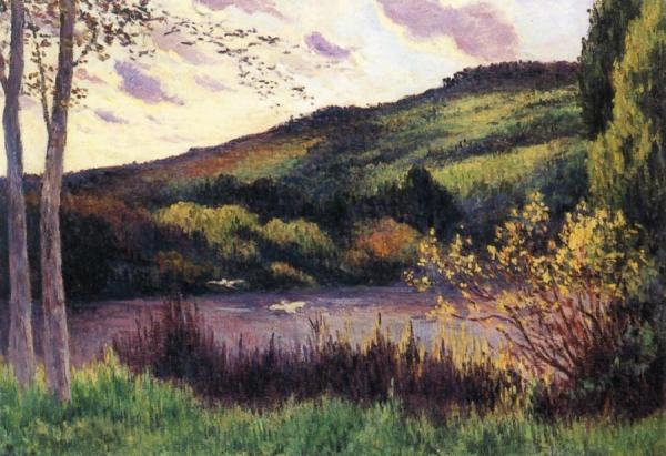 Moulineux, The Pond by Maximilien Luce