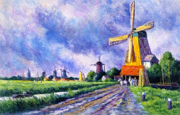 Near Rotterdam by Maximilien Luce