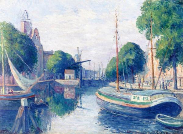 Near Rotterdam by Maximilien Luce