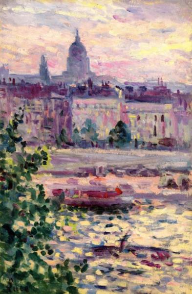 Paris, The Banks Of The Seine, Les Invalides by Maximilien Luce