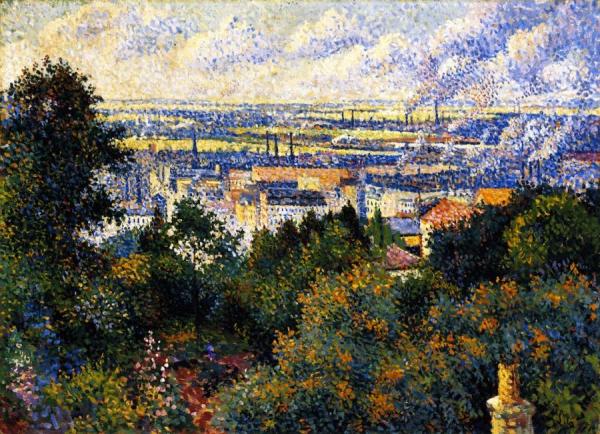 Region Of Paris, View Of Montmartre by Maximilien Luce
