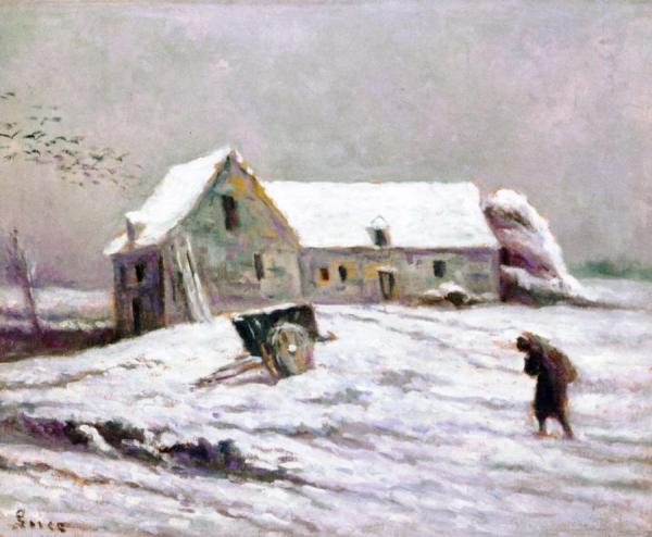 Rolleboise - The Old Barn by Maximilien Luce