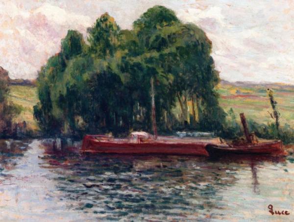 Rolleboise, The Seine by Maximilien Luce