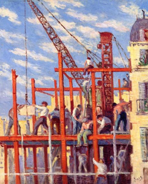 Scaffolding by Maximilien Luce