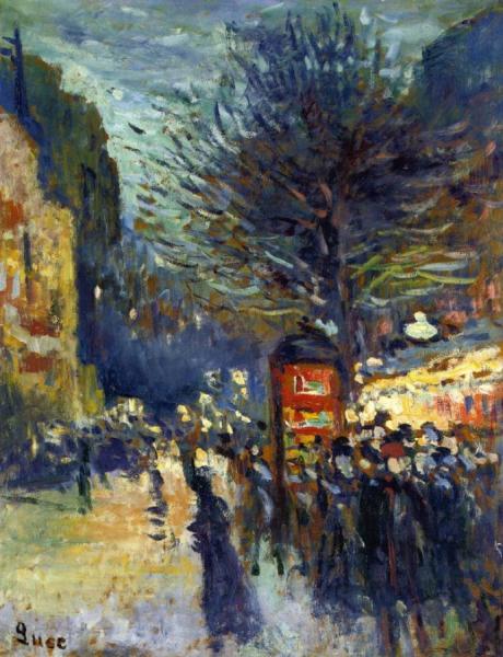 Street In Paris by Maximilien Luce