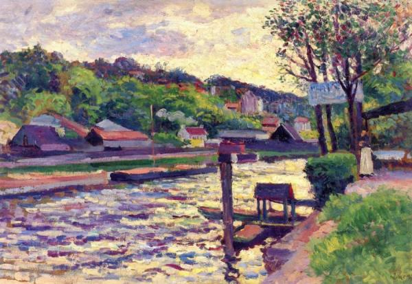 Tavern By The Water by Maximilien Luce