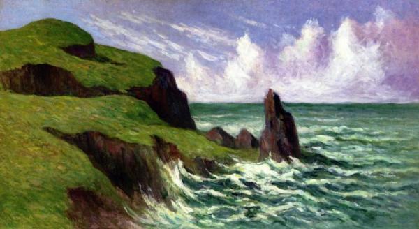 The Coast Of Rothéneuf, Near Saint-malo by Maximilien Luce