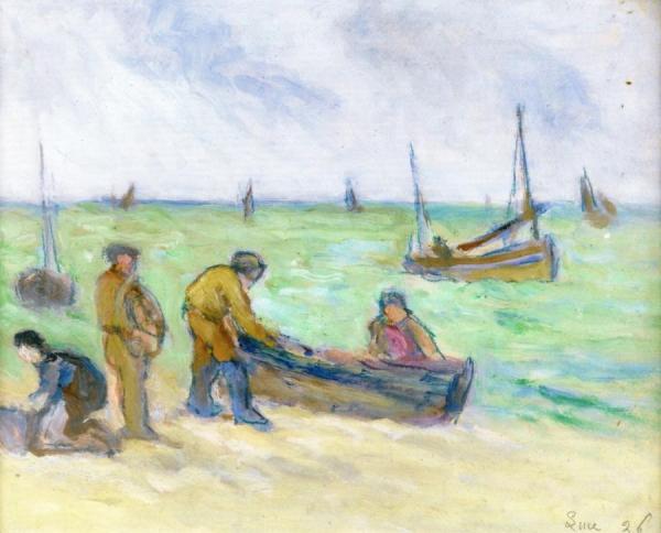The Landing by Maximilien Luce