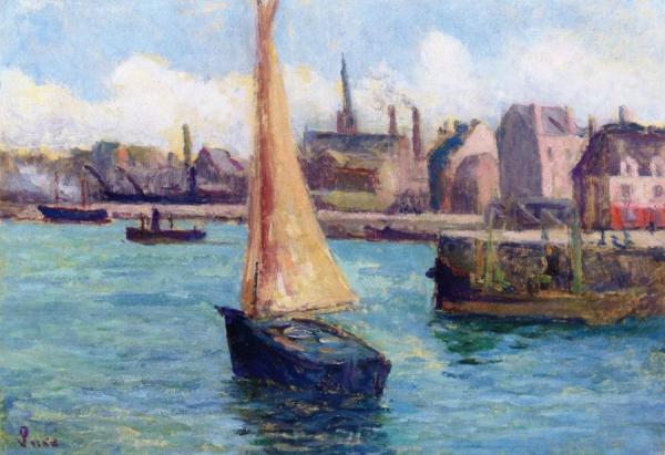 The Port Of Dieppe by Maximilien Luce