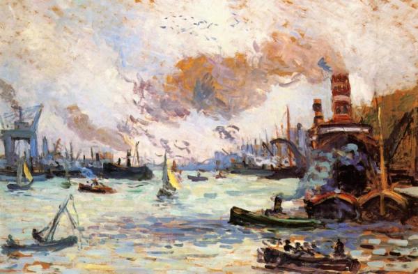 The Port Of Rotterdam by Maximilien Luce