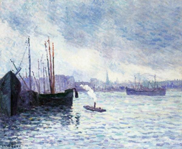 The Port Of Rotterdam by Maximilien Luce