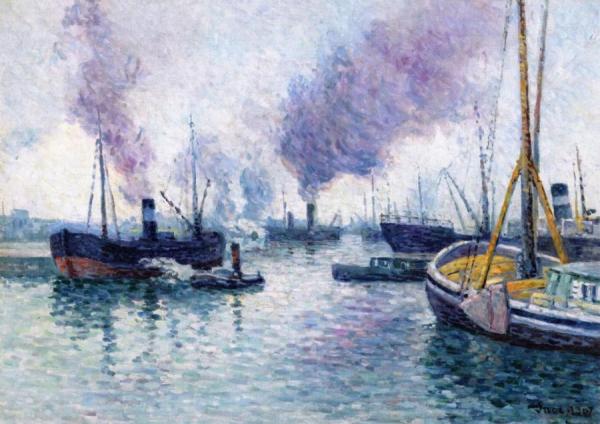The Port Of Rotterdam by Maximilien Luce