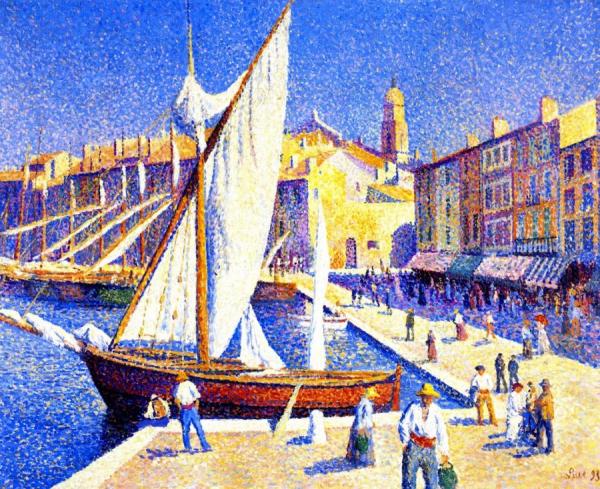 The Port Of Saint-tropez by Maximilien Luce