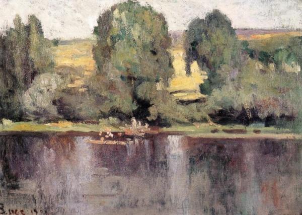 The Seine At Rolleboise by Maximilien Luce
