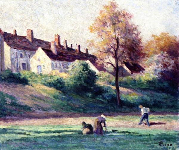 The Village Of Saint-ay by Maximilien Luce