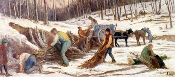 Wood Gatherers by Maximilien Luce