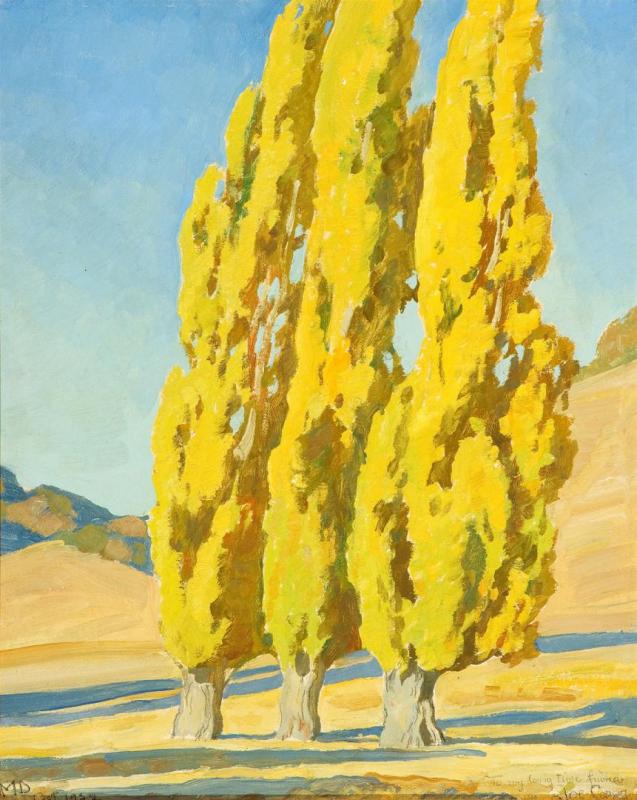Autumnal Poplars, 1932 by Maynard Dixon