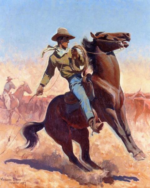 Cowpuncher by Maynard Dixon Oil Painting Reproductions