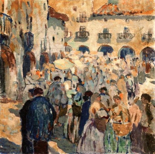 Mercat D'amer by Mela Muter Oil Painting Reproductions