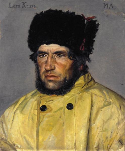 Chief Lifeboatman Lars Kruse by Michael Ancher Oil Painting Reproductions