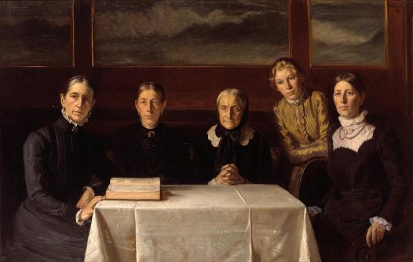 Christmas Day 1900 by Michael Ancher