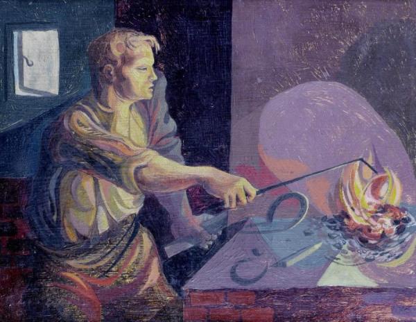 Michael Ayrton Man At Anvil