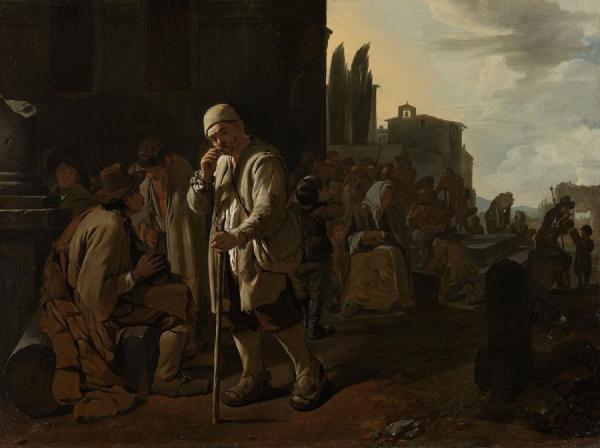 Feeding The Hungry by Michael Sweerts