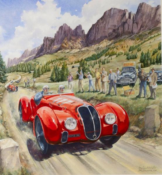 Michael Wright 1947 Dolomite Cup, The Winning Alfa Romeo 6c2500 Tipo 256 Of Salvatore Ammendola