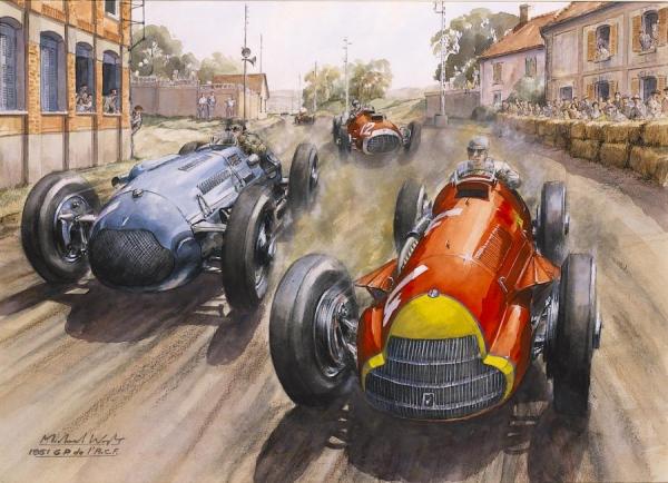 1951 Gp De L'a.c.f. by Michael Wright