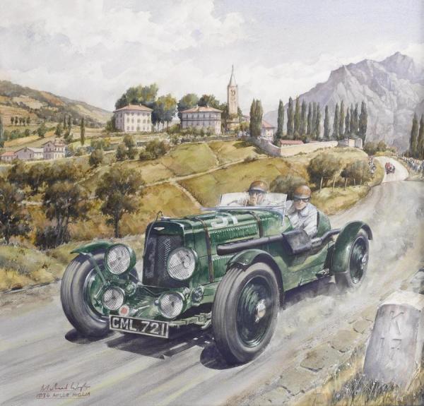 Michael Wright Aston Martin Ulster 1936 Mille Miglia