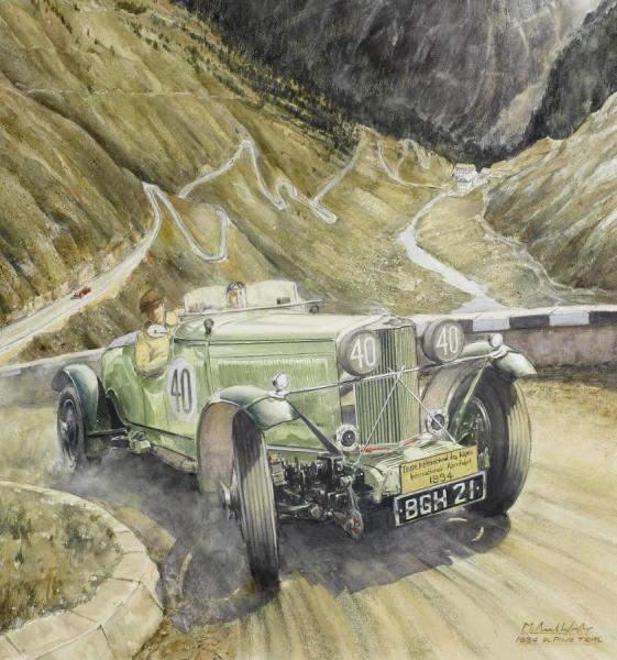 Talbot Av105 1934 Alpine Trial by Michael Wright