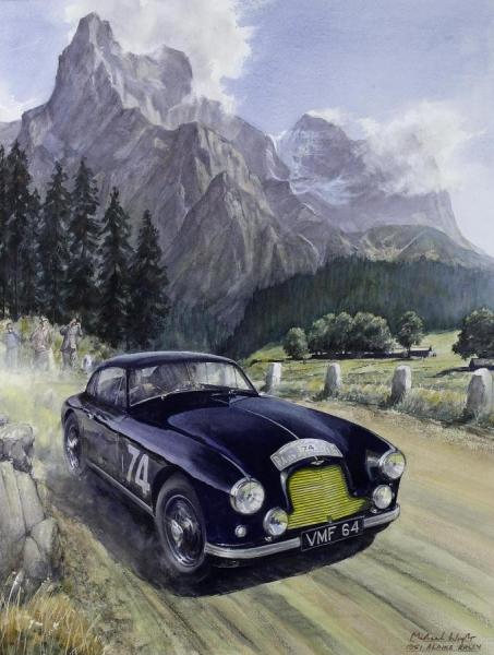 Works Db2 1951 Alpine Trial by Michael Wright