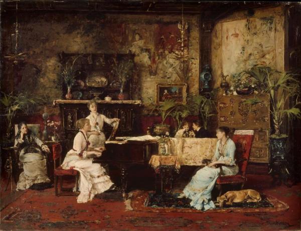 The Music Room by Michel Lieb Munkacsy
