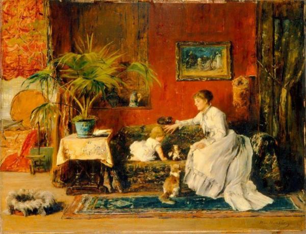 The Rivals by Michel Lieb Munkacsy