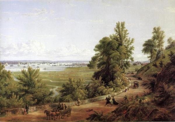 Milne Ramsey Bay Of New York From The Heights Of Hoboken