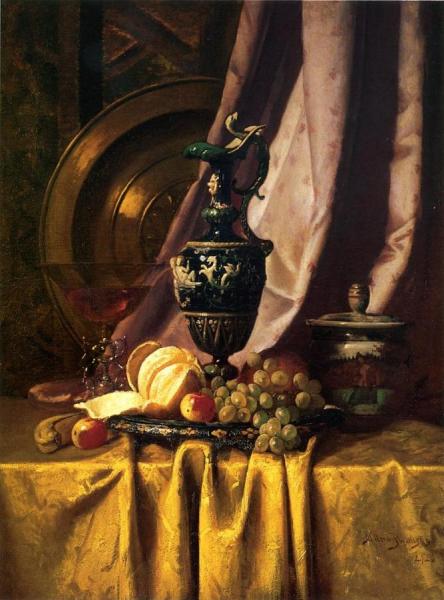 Milne Ramsey Still Life With Ewer And Fruit