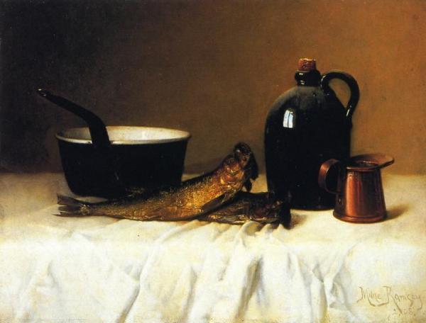 Milne Ramsey Still Life With Herring, Pot, Jug And Measure