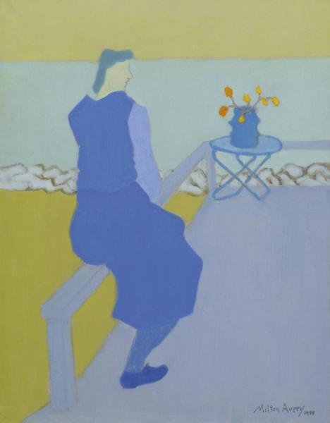 Blue Figure   Blue Sea by Milton Avery