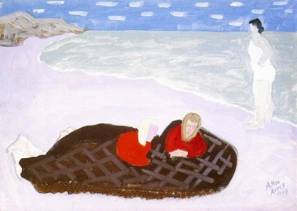 Chilly Girls By The Sea by Milton Avery